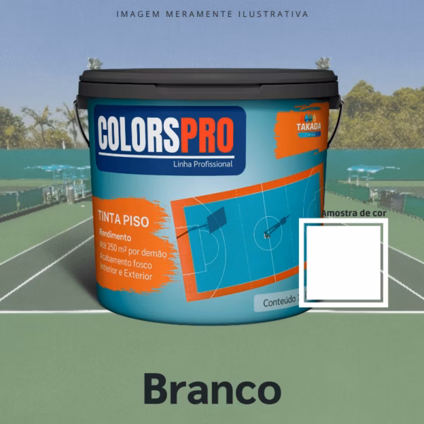 Tinta de Piso ColorsPro Branco 16 litros