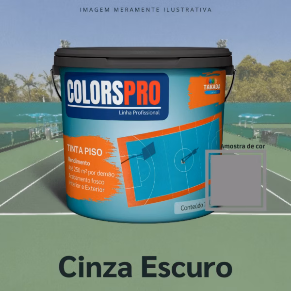 Tinta de Piso ColorsPro Cinza Escuro 16 litros