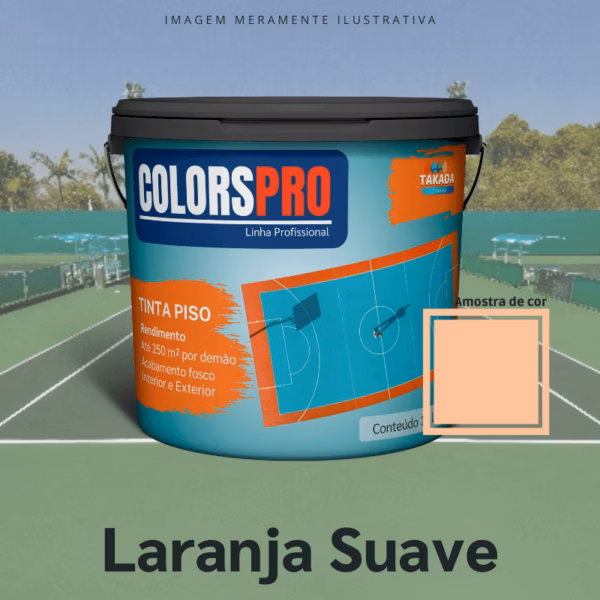 Tinta de Piso ColorsPro Laranja suave 16 litros
