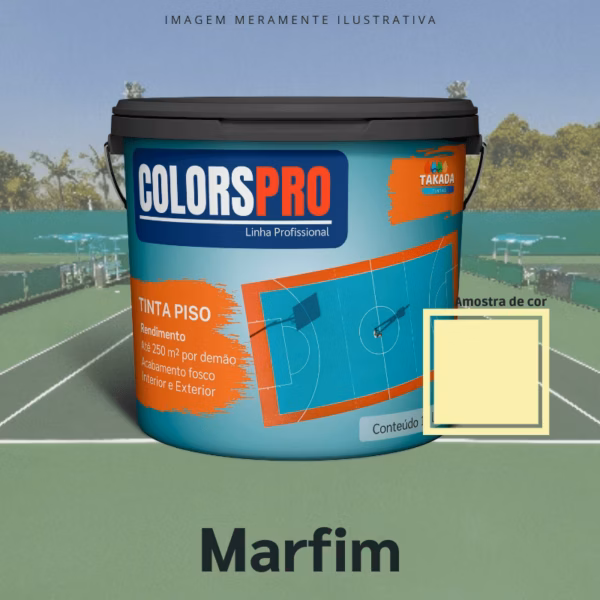 Tinta de Piso ColorsPro Marfim 16 litros