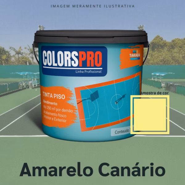 Tinta de Piso ColorsPro Amarelo Canário 16 litros