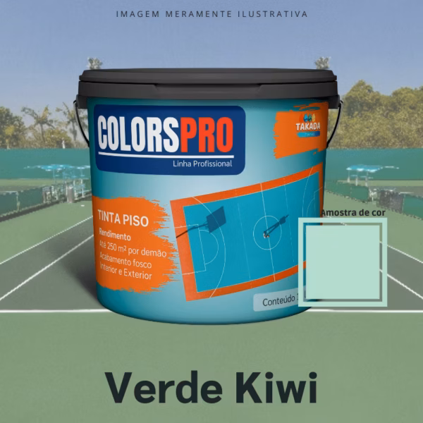 Tinta de Piso ColorsPro Verde Kiwi 16 litros