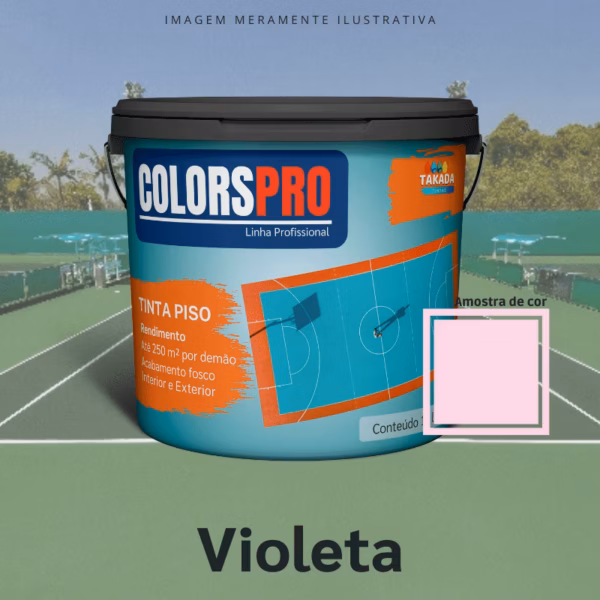 Tinta de Piso ColorsPro Violeta 16 litros