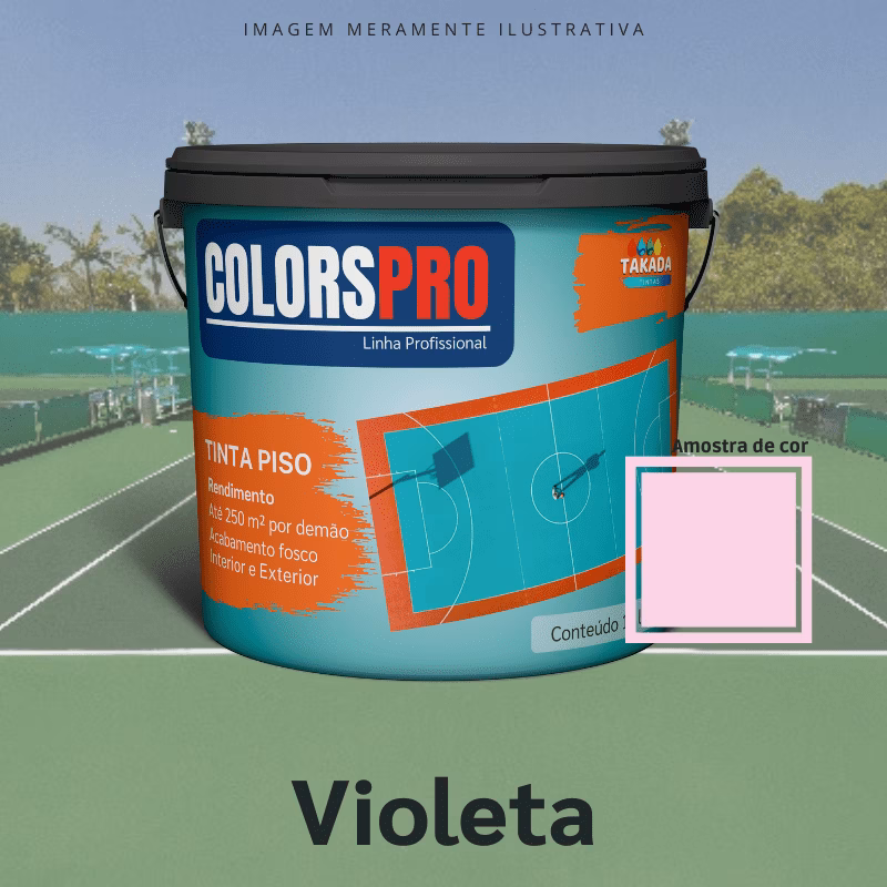 Tinta de Piso ColorsPro Violeta 16 litros