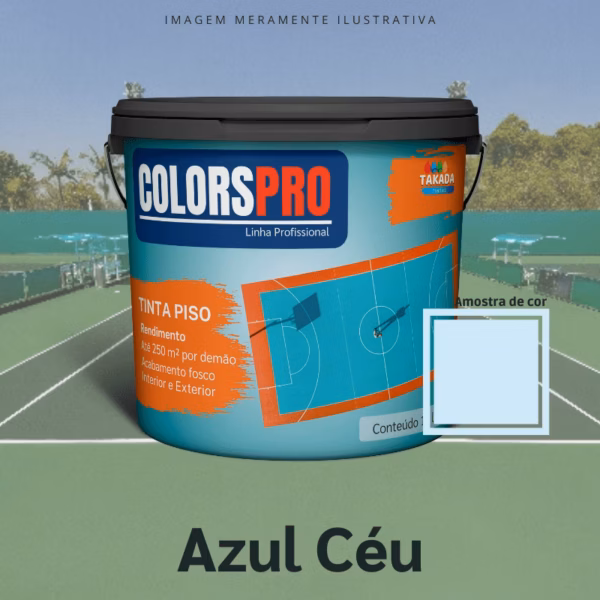 Tinta de Piso ColorsPro Azul céu 16 litros