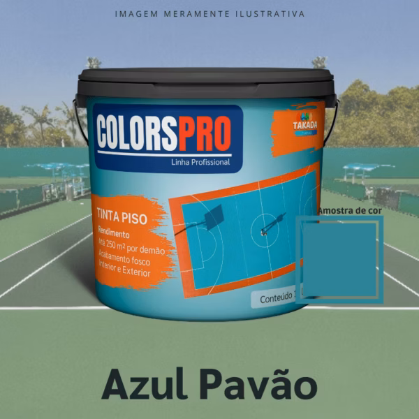 Tinta de Piso ColorsPro Azul Pavão 16 litros