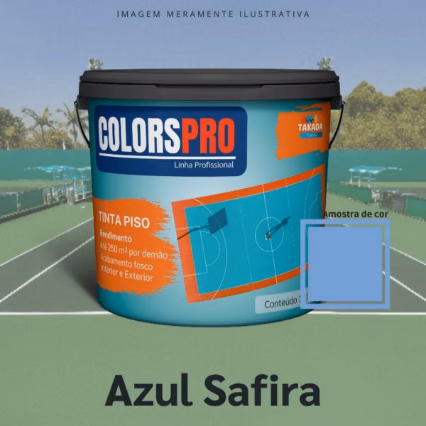 Tinta de Piso ColorsPro Azul Safira 16 litros