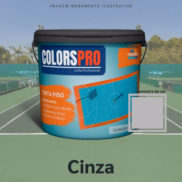 Tinta de Piso ColorsPro Cinza 16 litros