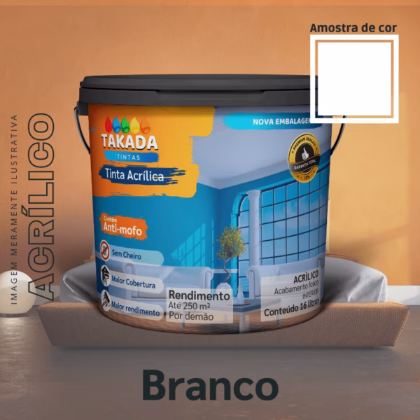 Tinta Takada Tintas 16L Branco neve