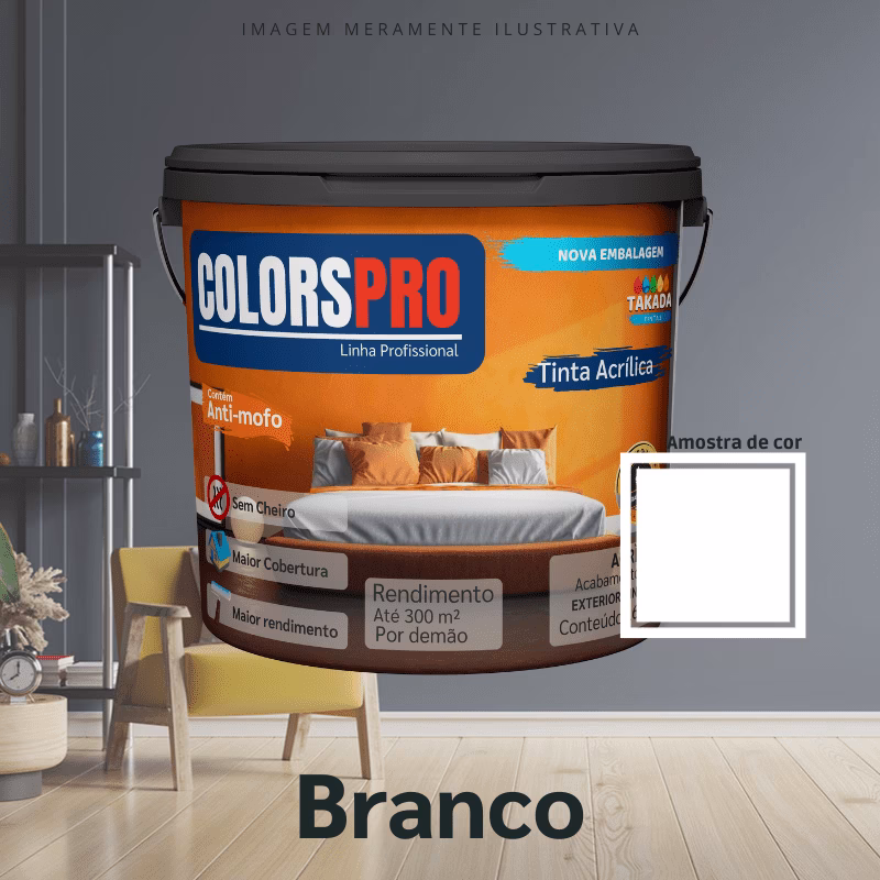 Tinta Acrílica Branco Neve Exterior x Interior 18 litros